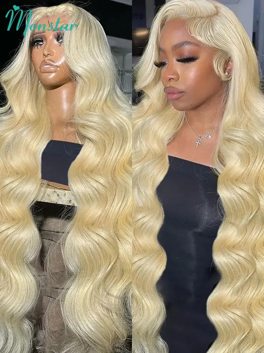 613 Honey Blonde Body Wave Wig – 13x4 / 13x6 / 360 HD Transparent Lace