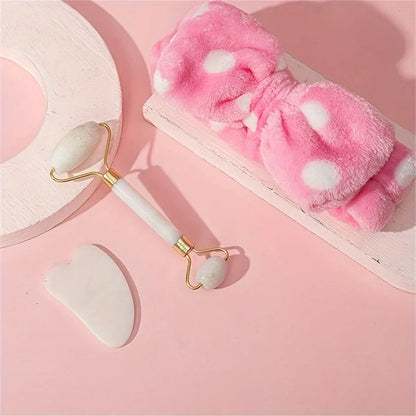 Premium Jade Roller & Gua Sha Gift Set for Girls & Women