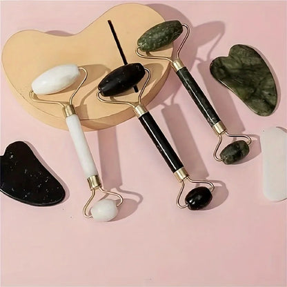 Premium Jade Roller & Gua Sha Gift Set for Girls & Women