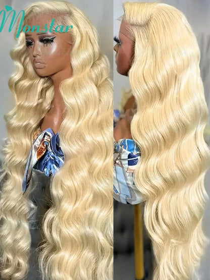 613 Honey Blonde Body Wave Wig – 13x4 / 13x6 / 360 HD Transparent Lace
