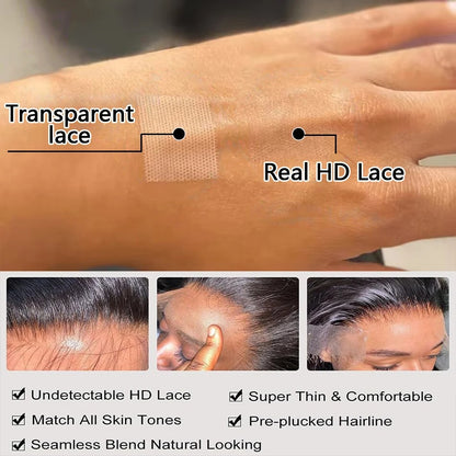 Short Bob Straight Full Lace Frontal Wig – 13x4 Brazilian Remy Hair, 200% Density, HD Transparent Lace