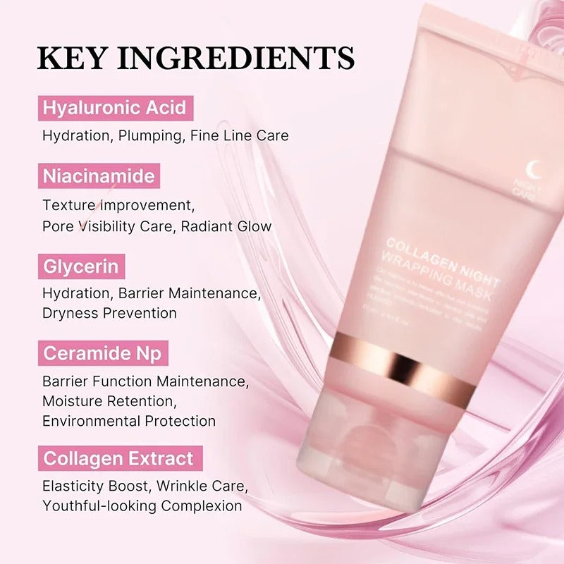 Korean Collagen Wrapping Peel-Off Facial Mask infused with Hydrolyzed Collagen