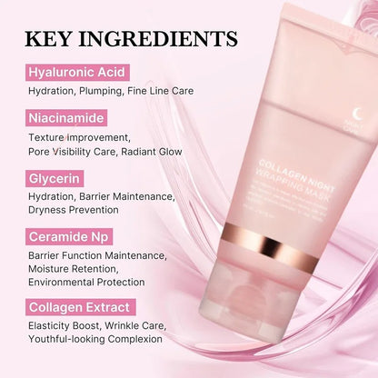 Korean Collagen Wrapping Peel-Off Facial Mask infused with Hydrolyzed Collagen