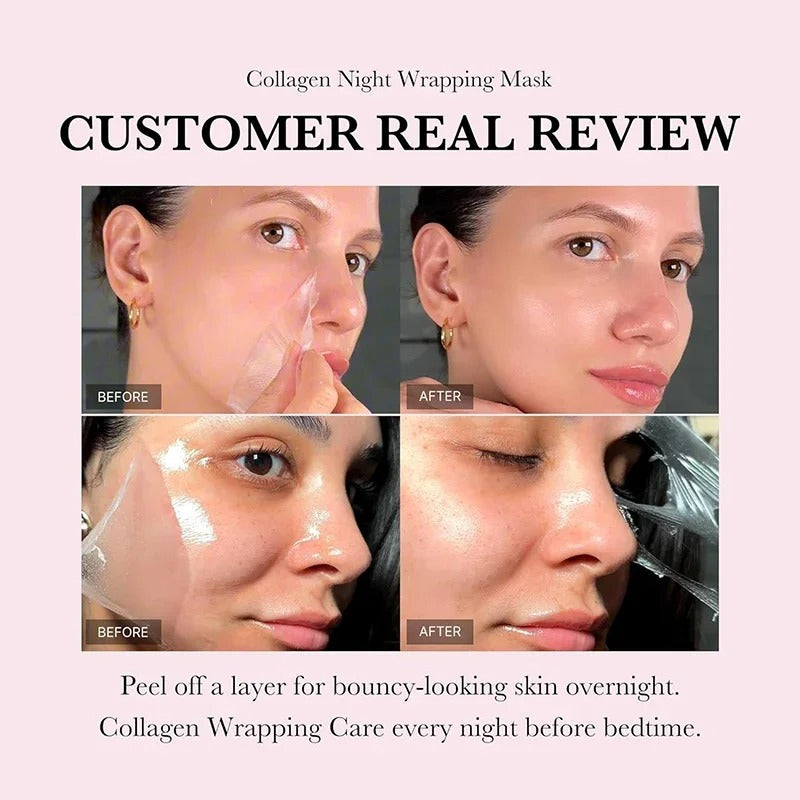 Korean Collagen Wrapping Peel-Off Facial Mask infused with Hydrolyzed Collagen
