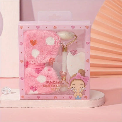 Premium Jade Roller & Gua Sha Gift Set for Girls & Women