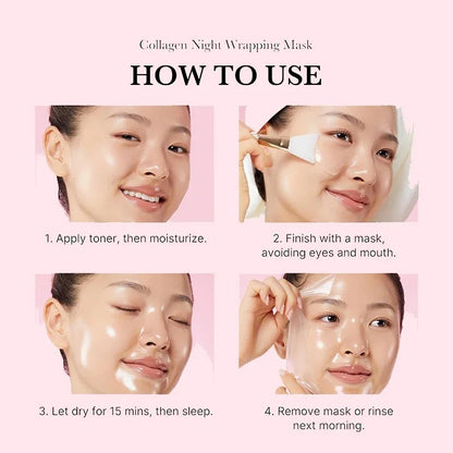 Korean Collagen Wrapping Peel-Off Facial Mask infused with Hydrolyzed Collagen