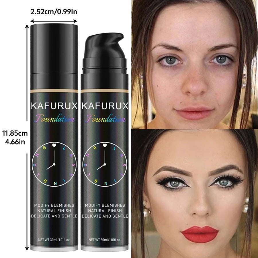 2-in-1 Liquid Foundation and Concealer – Long-Lasting Waterproof Korean Face Base Makeup