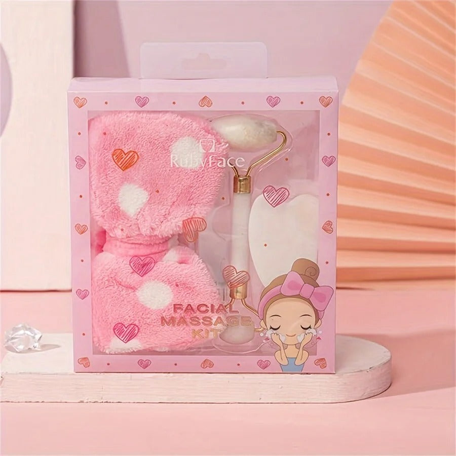 Premium Jade Roller & Gua Sha Gift Set for Girls & Women