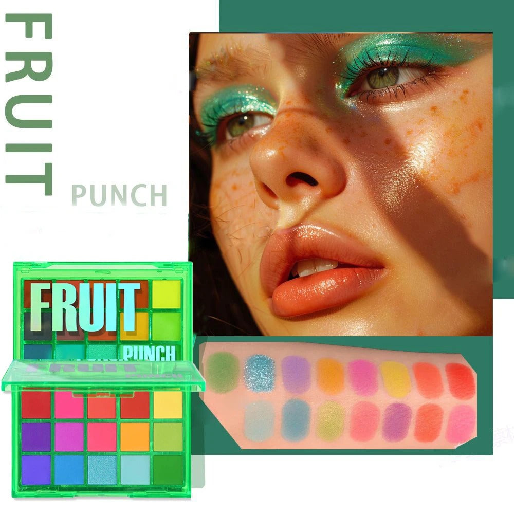 High-Pigment 15-Shade Eyeshadow Palette – Neutral to Bold Waterproof Makeup Set